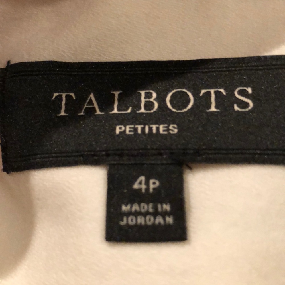 Talbots 4P winter white lined wool A line midi - Picture 4 of 6